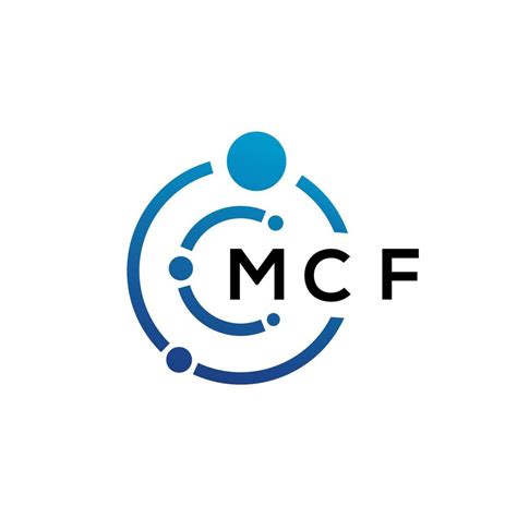 MCF letter technology logo design on white background. MCF creative initials letter IT logo ...