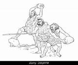 Prehistoric Man  Neanderthal Ancestors Of Humans Extinct Human From sketch template