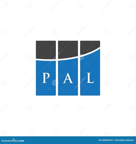 PAL Letter Logo Design On WHITE Background. PAL Creative Initials ...