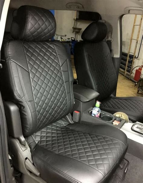 NISSAN PATHFINDER 5 seats SEAT COVERS PERFORATED LEATHERETTE eco ...