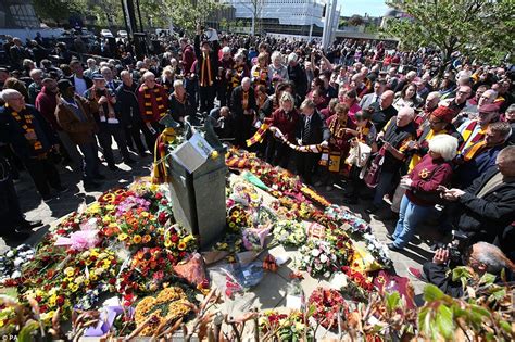 Thousands gather to remember football fans who died in Bradford City ...