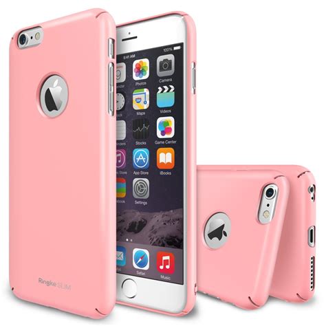 Ringke SLIM [Logo Cutouts] Case for Apple iPhone 6 Plus - Pink - Walmart.com