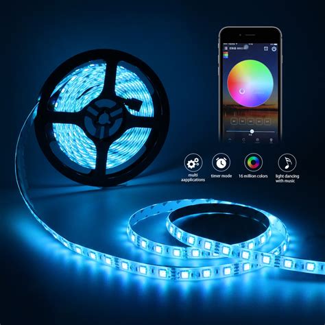 Aliexpress.com : Buy 12V 5M RGB Flexible LED Strip 5050 2835 Ws2812 Multicolor Waterproof LED ...