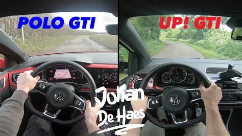 VW up! GTI VS VW POLO GTI POV test drive - YouTube