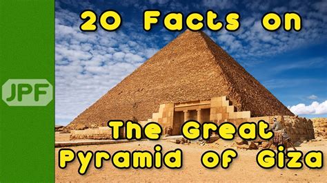 20 Facts on The Great Pyramid of Giza - YouTube