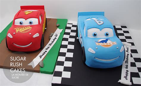 Twin Disney Cars cake | Sugar Rush Cakes Montreal