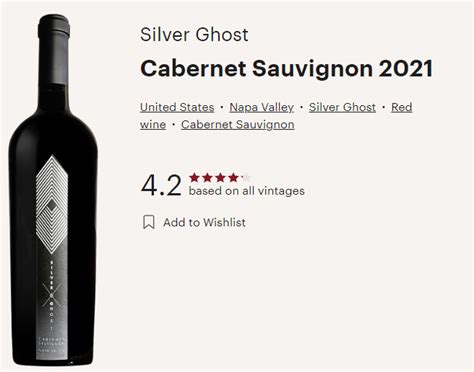 » Silver Ghost 2021 Cabernet Sauvignon