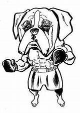 Printable Adult Coloring Pages Dogs Boxer sketch template