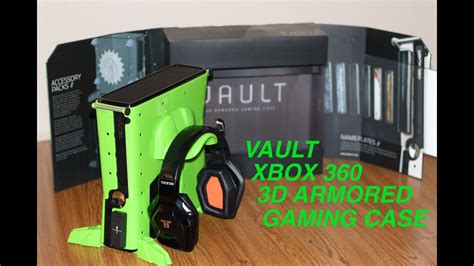 XBOX 360 Vault case unboxing and setup...(nuclear green) - YouTube