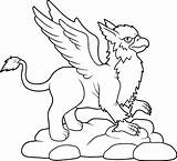 20  Griffin Coloring Page Stock Illustrations Royalty Free Vector sketch template