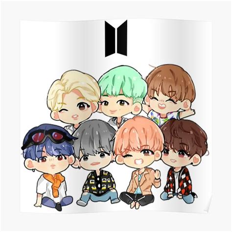 "Bts chibi , You are the cause of euphoria" Poster for Sale by AdemStyles | Redbubble