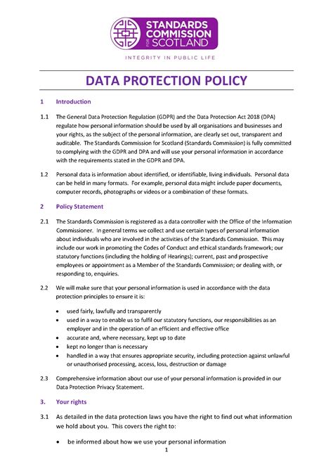 Use of Personal Information | The Standards Commission for Scotland