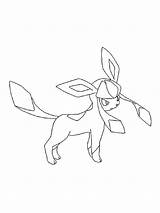 Pokemon Glaceon coloring pages  Free Printable sketch template