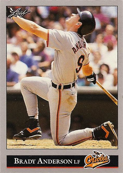 Orioles Card "O" the Day: Brady Anderson, 1992 Leaf #343