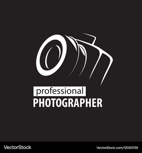 Logo camera the photographer Royalty Free Vector Image