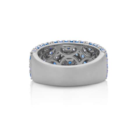 Mosaic Blue Sapphire & Diamond Ring (5.7mm) | Shane Co.