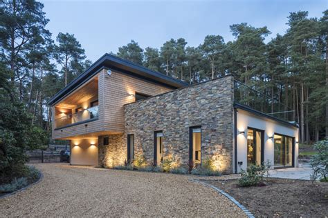 Contemporary timberframe new home in Farnham Greenbelt