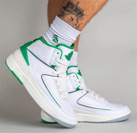 Nice Kicks on Twitter: "”Lucky Green” Air Jordan 2 on-foot 🍀 https://t ...