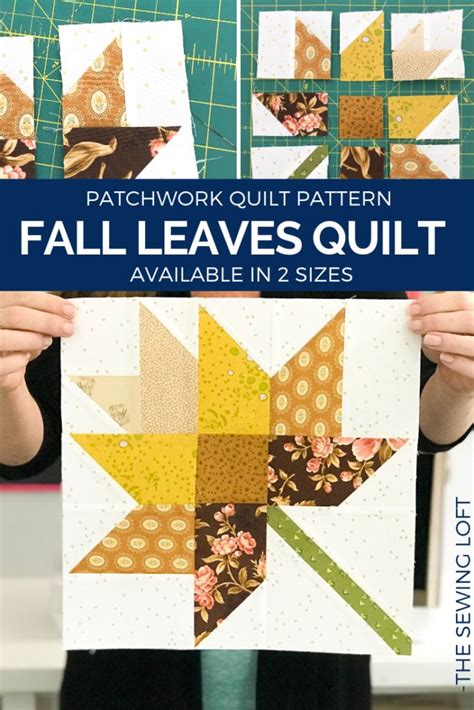 Fall Leaves Quilt Block | Blocks 2 Quilt | Fall quilt patterns, Quilt blocks, Fall quilts