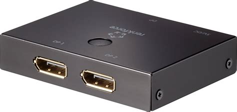 Renkforce 2 ports DisplayPort switch bidirectional operation 3840 x 2160 p | Conrad.com