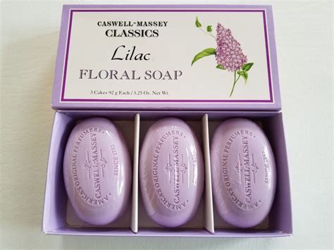 caswell massey lilac soap set - crabtree & evelyn