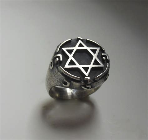 King Solomon Star of David Ring Protection Magic Powerful Jewelry .925 Sterling Silver