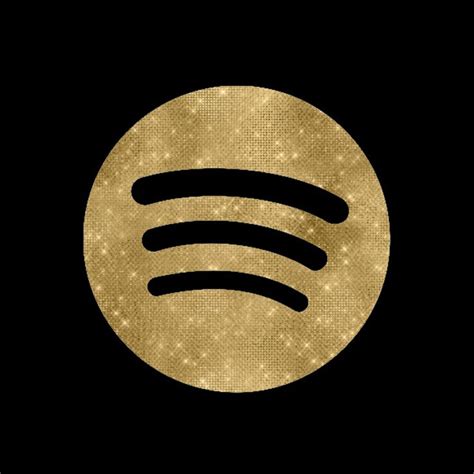 Spotify app icon | Gold app, App icon, Ios app icon design