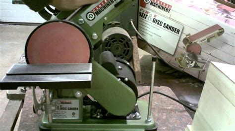 Harbor freight 4in x 36in belt/disc sander review - YouTube