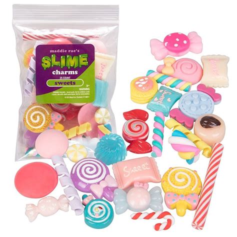 AmazonSmile: Maddie Rae's Slime Charms, Mixed Sweets 25 pcs of Slime ...