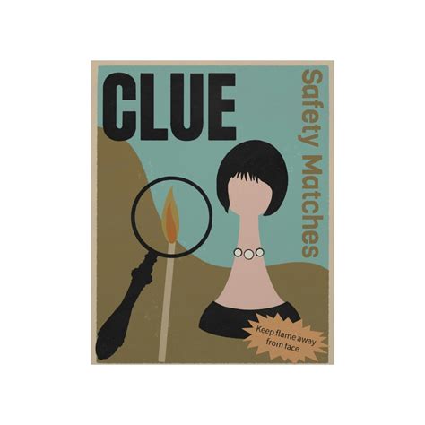 Clue Mrs. White Poster Clue Mrs. White Wall Art Clue Movie - Etsy