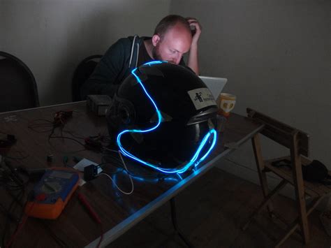 EL Wire Motorcycle Tron Helmet : 4 Steps - Instructables