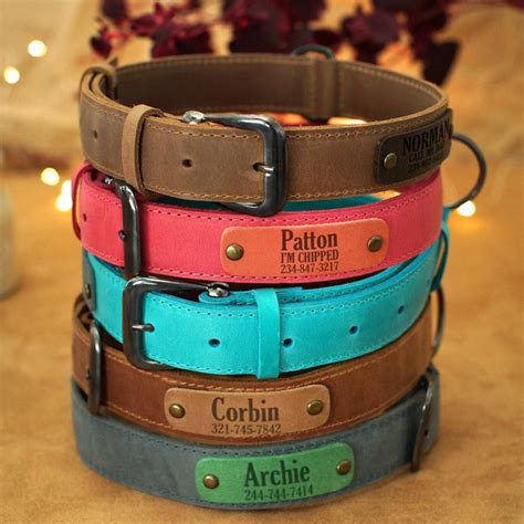 Large Leather Collars Dogs - Etsy