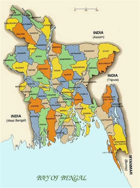 Bangladesh City Map