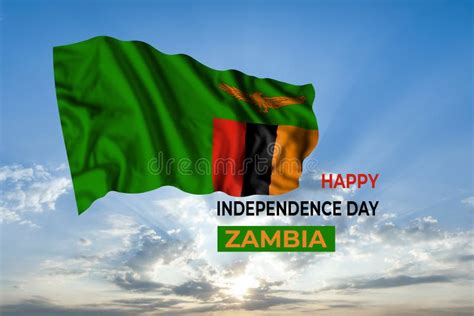 Zambia Independence Day Card Stock Photo - Image of majestic, beautiful ...