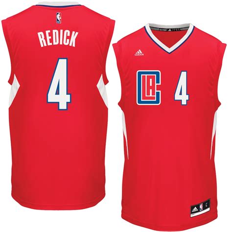 JJ Redick LA Clippers adidas Road Replica Jersey - Red