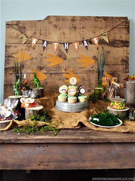 Throw a Rustic Dinosaur Birthday Party for Kids!