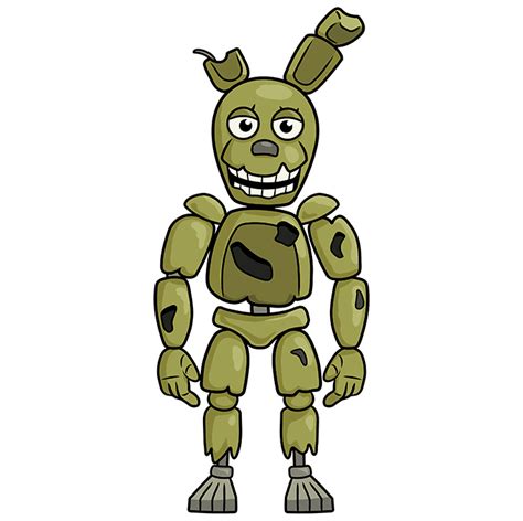 How to Draw Springtrap from Five Nights at Freddy's - Really Easy Drawing Tutorial | Easy ...