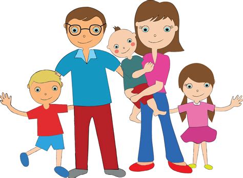 Download Family Cartoon Clip Art - Nuclear Family Cartoon Png - Full ...