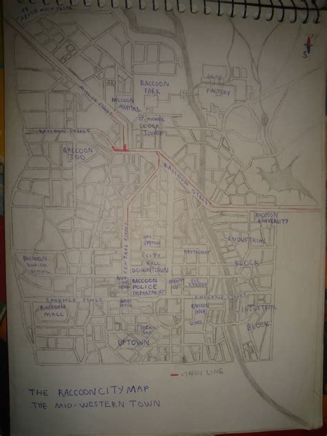 Raccoon City Map by phscarface on DeviantArt