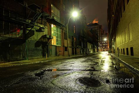 Empty Dark City Street Photograph by Denis Tangney Jr - Pixels