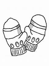 Mittens Coloring Pages sketch template