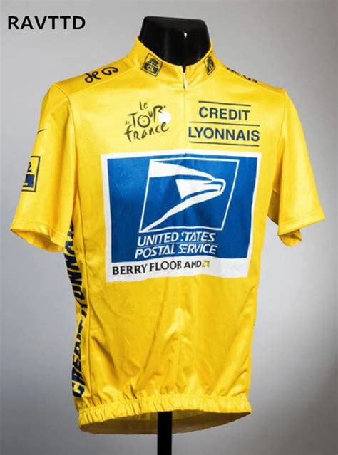 Tour DE France Yellow Post Jersey Cycling Jersey Bike Bicycle Clothes Breathable Bike Cycling ...