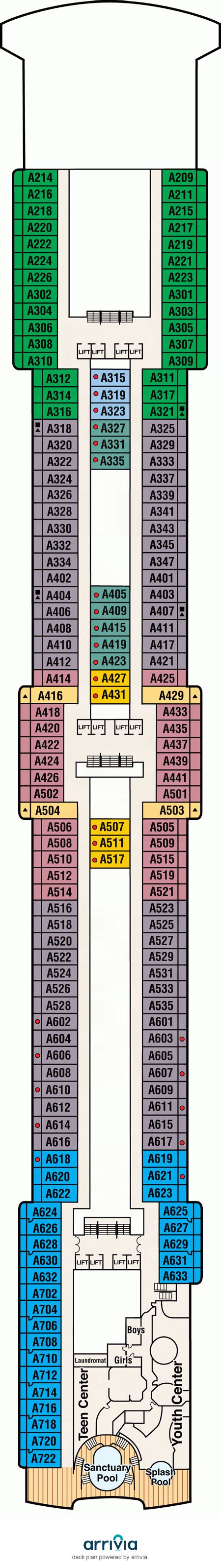 Coral Princess Cabin A320 - Category BC - Balcony Stateroom A320 on ...