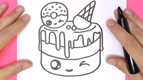 Food Easy Cute Drawings Cake : Learn how to draw this cute sprinkles ...