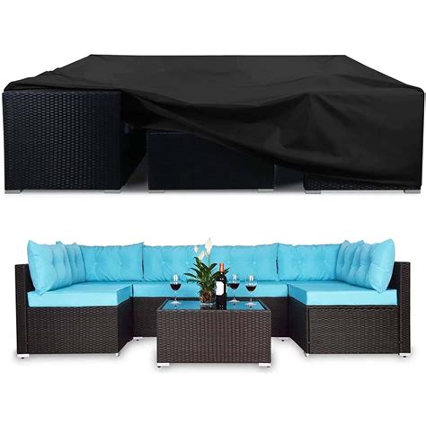 STARTWO Patio Furniture Covers Heavy Duty Outdoor Sectional Sofa Cover With Windproof Buckles ...