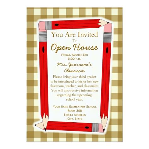 Back To School Open House Invitation | Zazzle.com