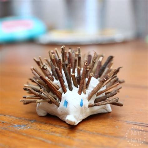 Cute Australian craft for kids, make an echidna with sticks and clay. contains… Clay Crafts For ...