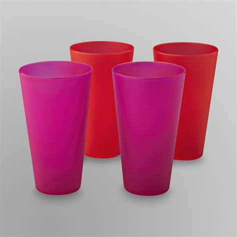 Kmart.com - 4 pack plastic tumblers $1.00 w/ free in store pick up (or free shipping with SYWR ...