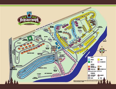 Hershey RV Park Campground Map | Camping resort, Camping park, Camping ...