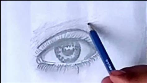 Drawing an Eye With One Pencil easily - YouTube